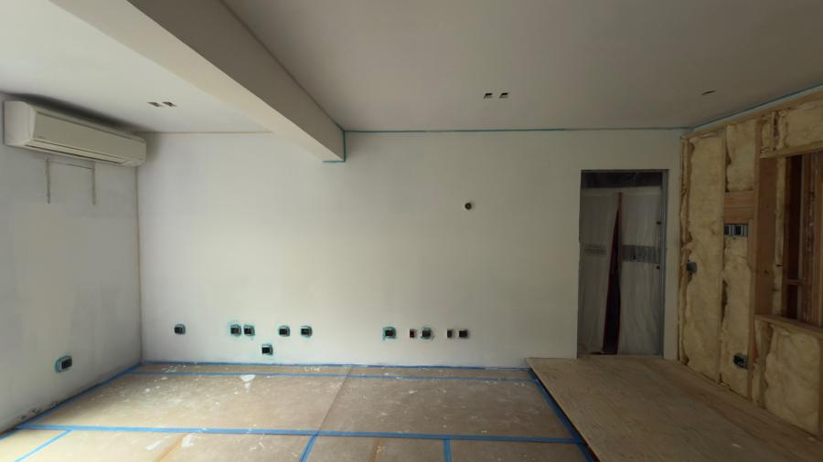 New walls up, electrical in